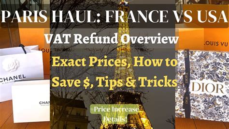 vat refund chanel paris|france vat refund.